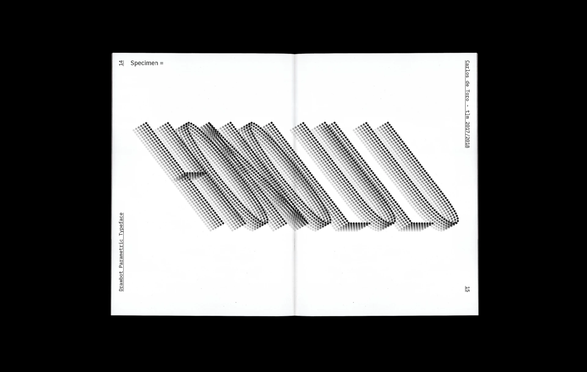 Parametric Font Experimental Software. Carlos de Toro.